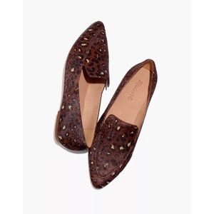 Madewell The Frances Skimmer in Painted Leopard Calf Hair